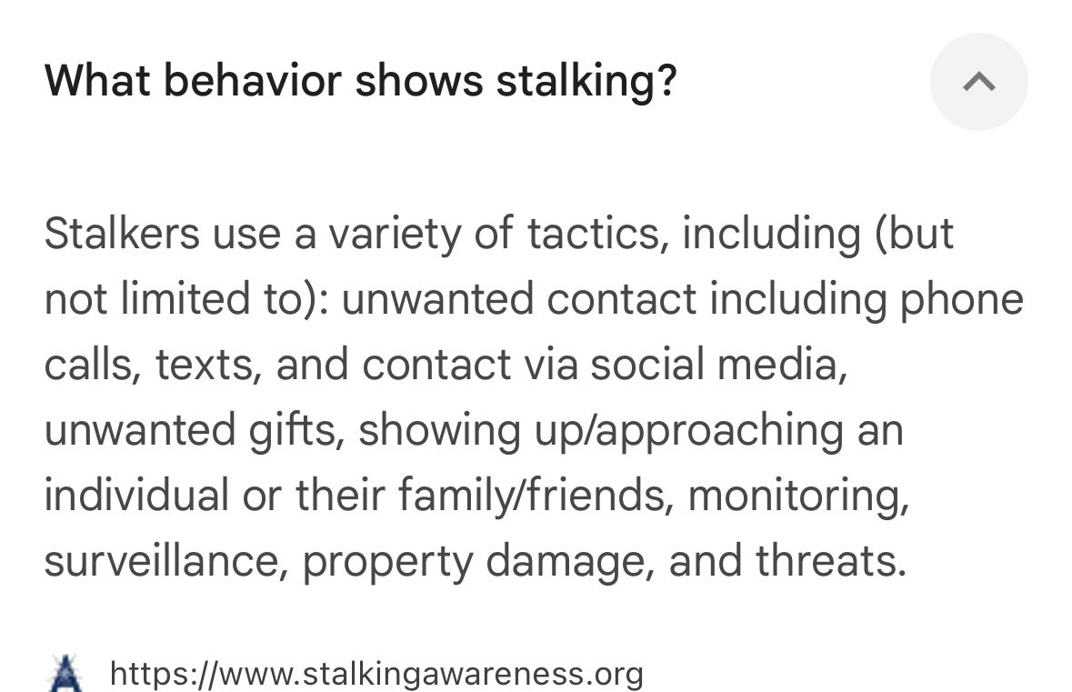 For My Stalker
