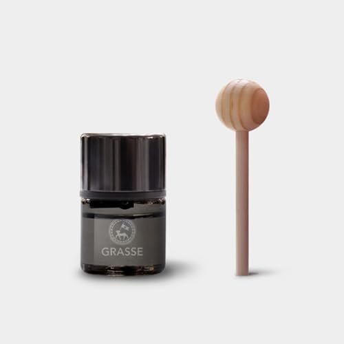 K-Scents Grasse Vent Clip Diffuser with wooden stick, designed to release a refreshing, premium all-natural fragrance in your car