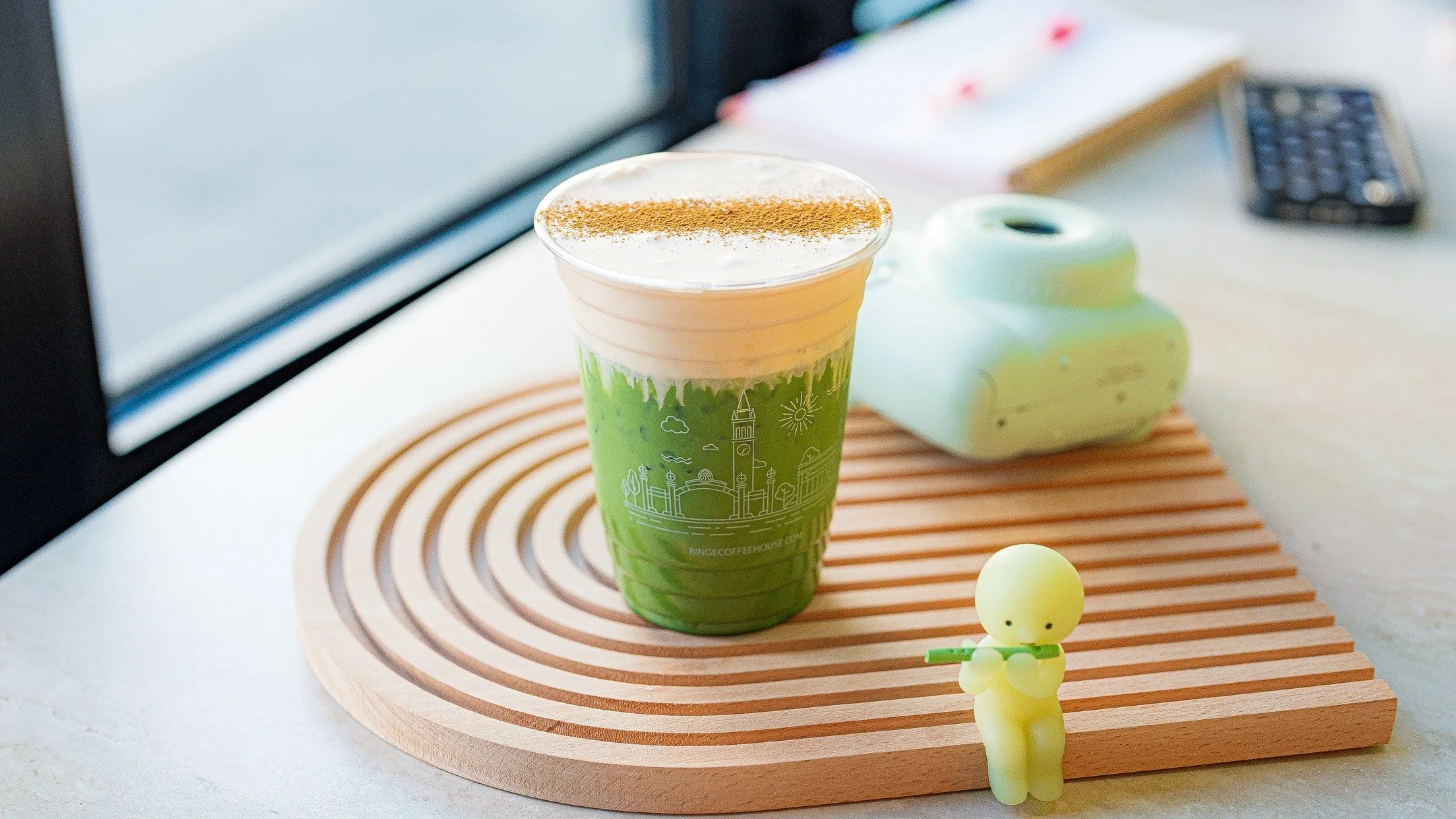 Introducing our new seasonal drink — Pumpkin Pie Matcha, a collab with our friends at @calbcec , use code "BCEC".
Made with our signature ceremonial matcha, your choice of milk, and topped with our dreamy house-made pumpkin pie cream