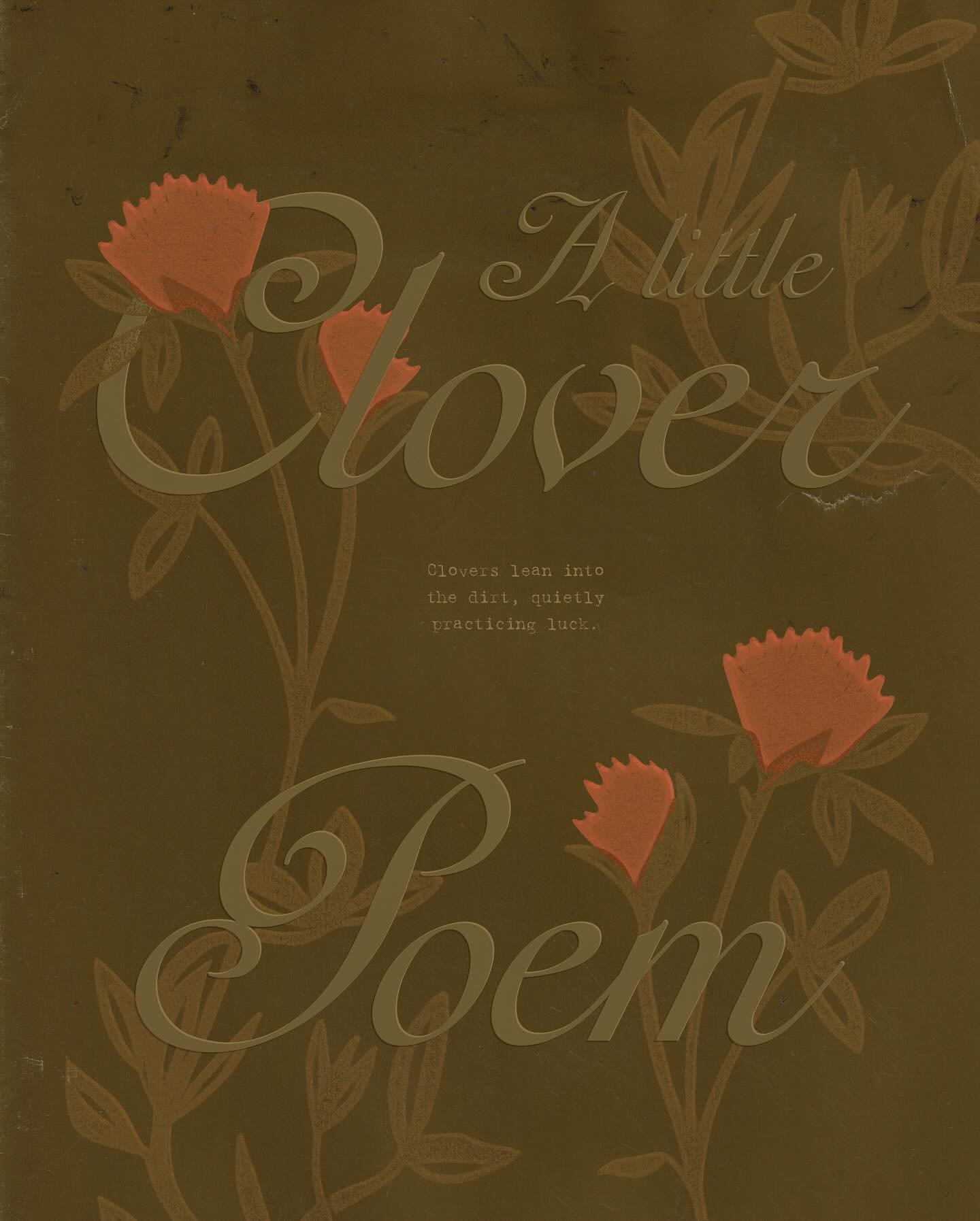&lsquo;A Little Clover Poem&rsquo;.