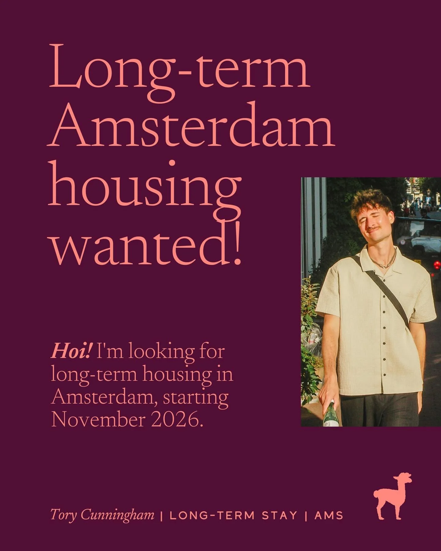 Hallo! The time has come for my search in Amsterdam to consider a full move and long-term housing. I&rsquo;m aware of what my budget entails, so while living solo would be a dream, I know the realities of Amsterdam&rsquo;s market.

&mdash;&mdash;&mda