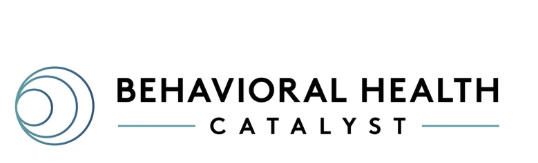 Logo for Behavioral Health Catalyst with stylized concentric circles and text.