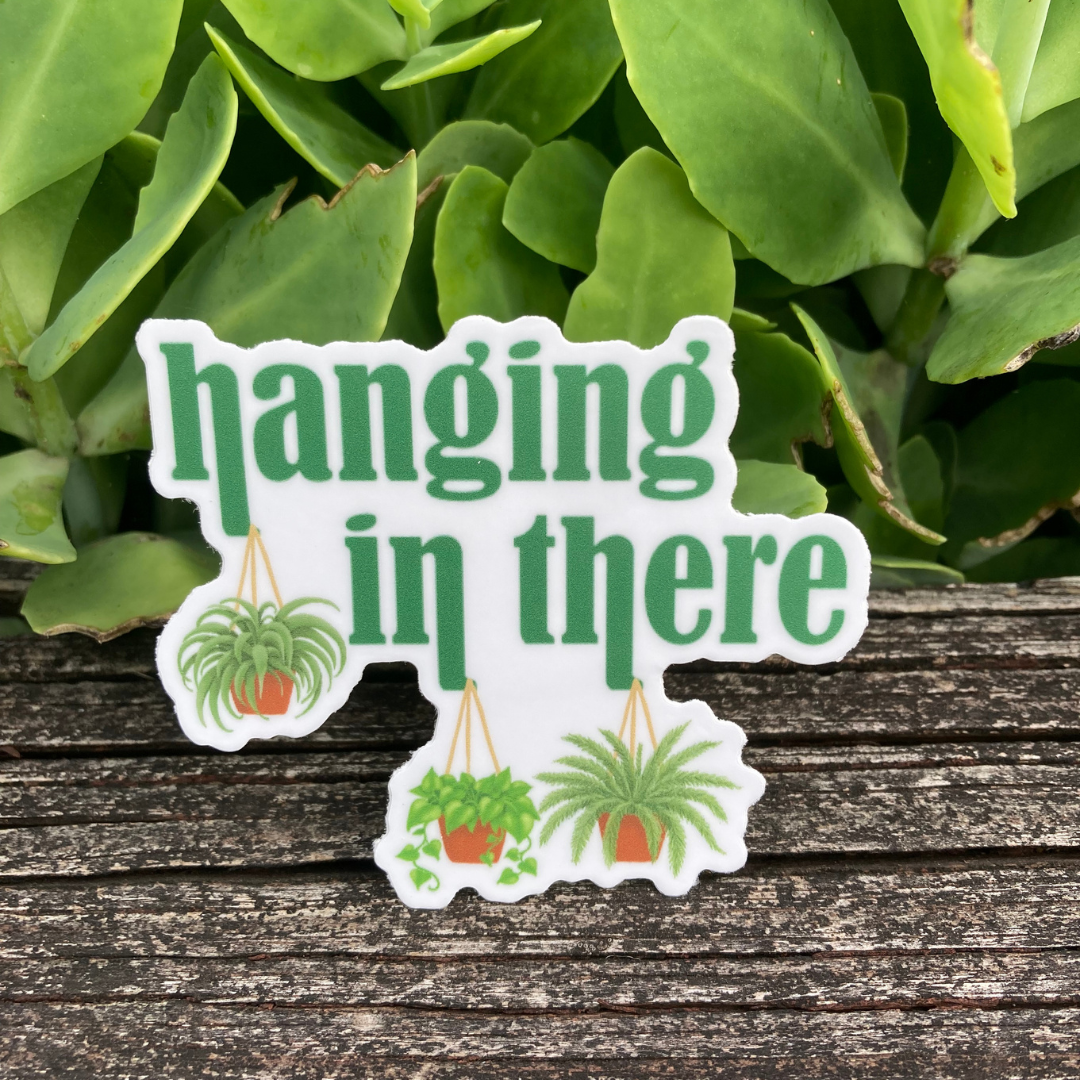 Just Hanging Sticker