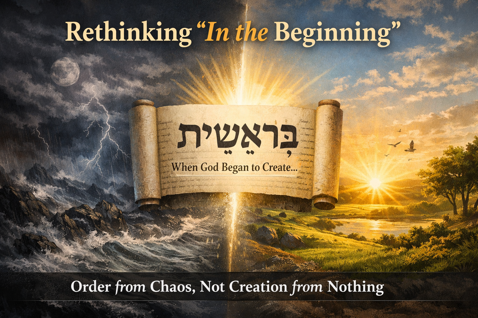 Rethinking “In the Beginning”: Creation as Order, Not Origin