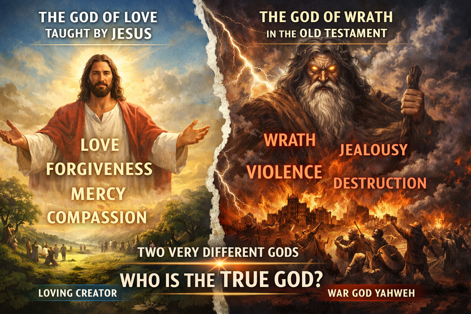 Two Very Different Gods