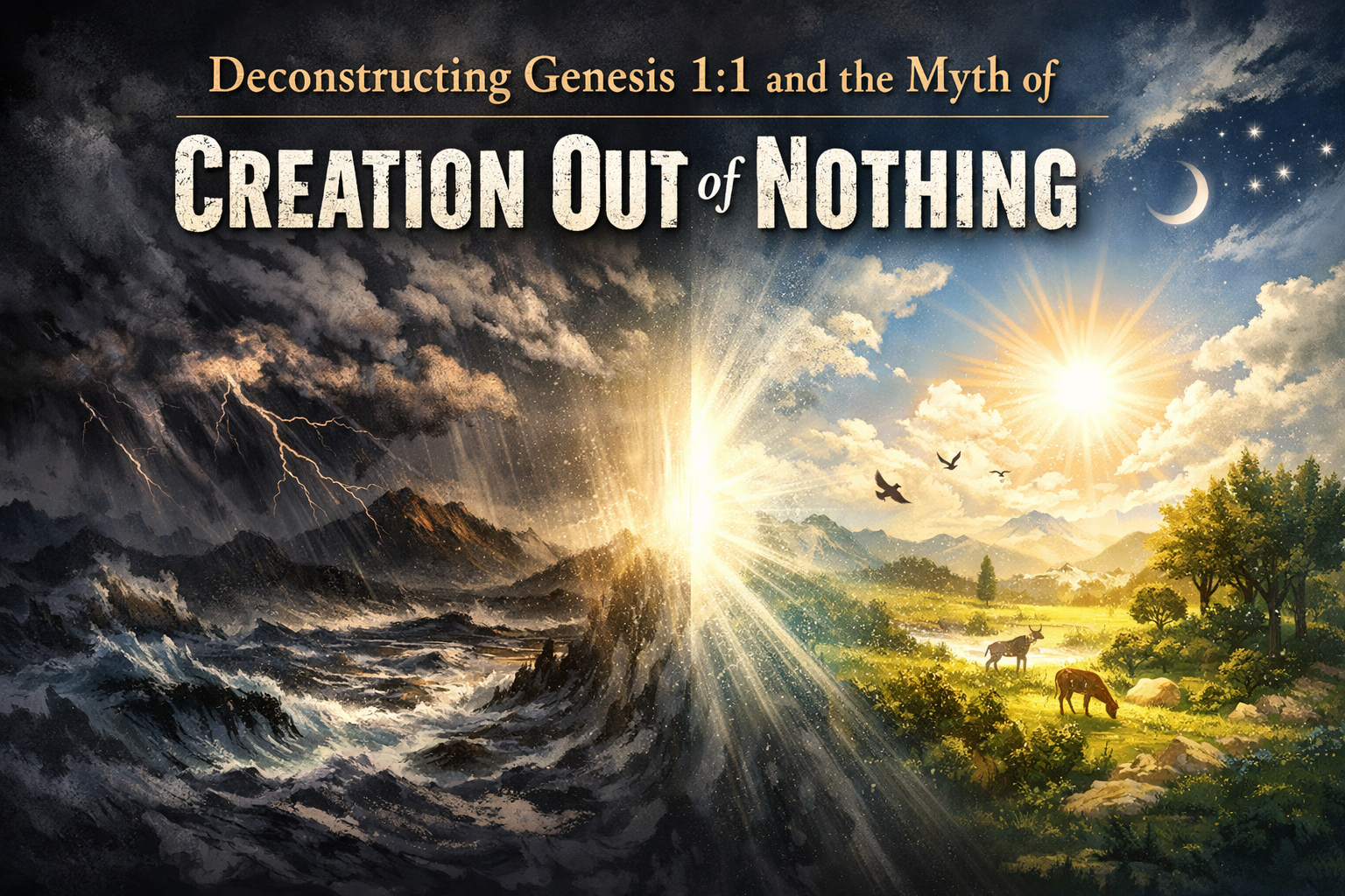 Deconstructing Genesis 1:1 and the Myth of Creation Out of Nothing
