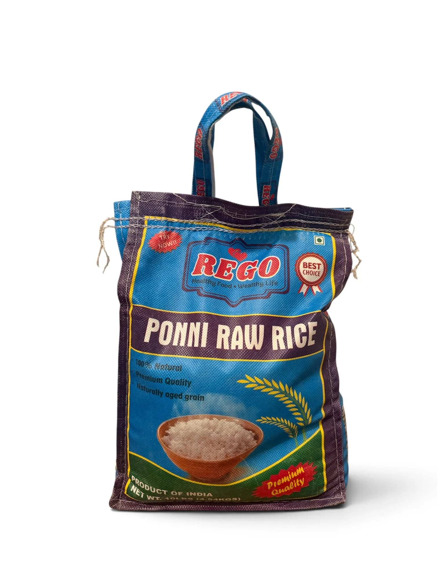 REGO Ponni Raw Rice 10 lbs