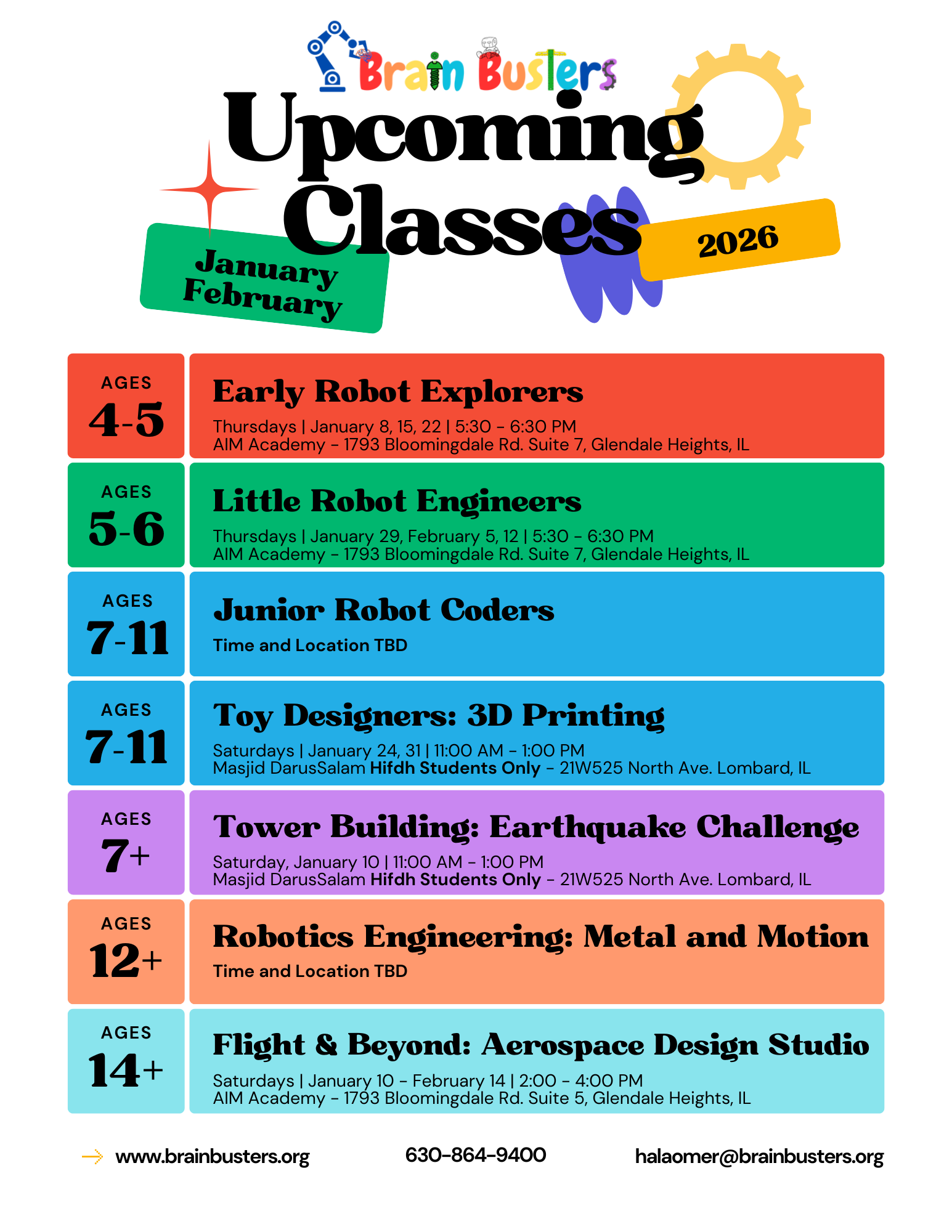 Upcoming Classes