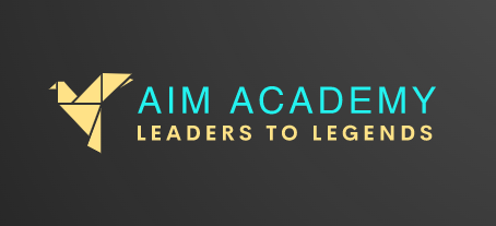 Logo of AIM Academy, partner organization of Brain Busters