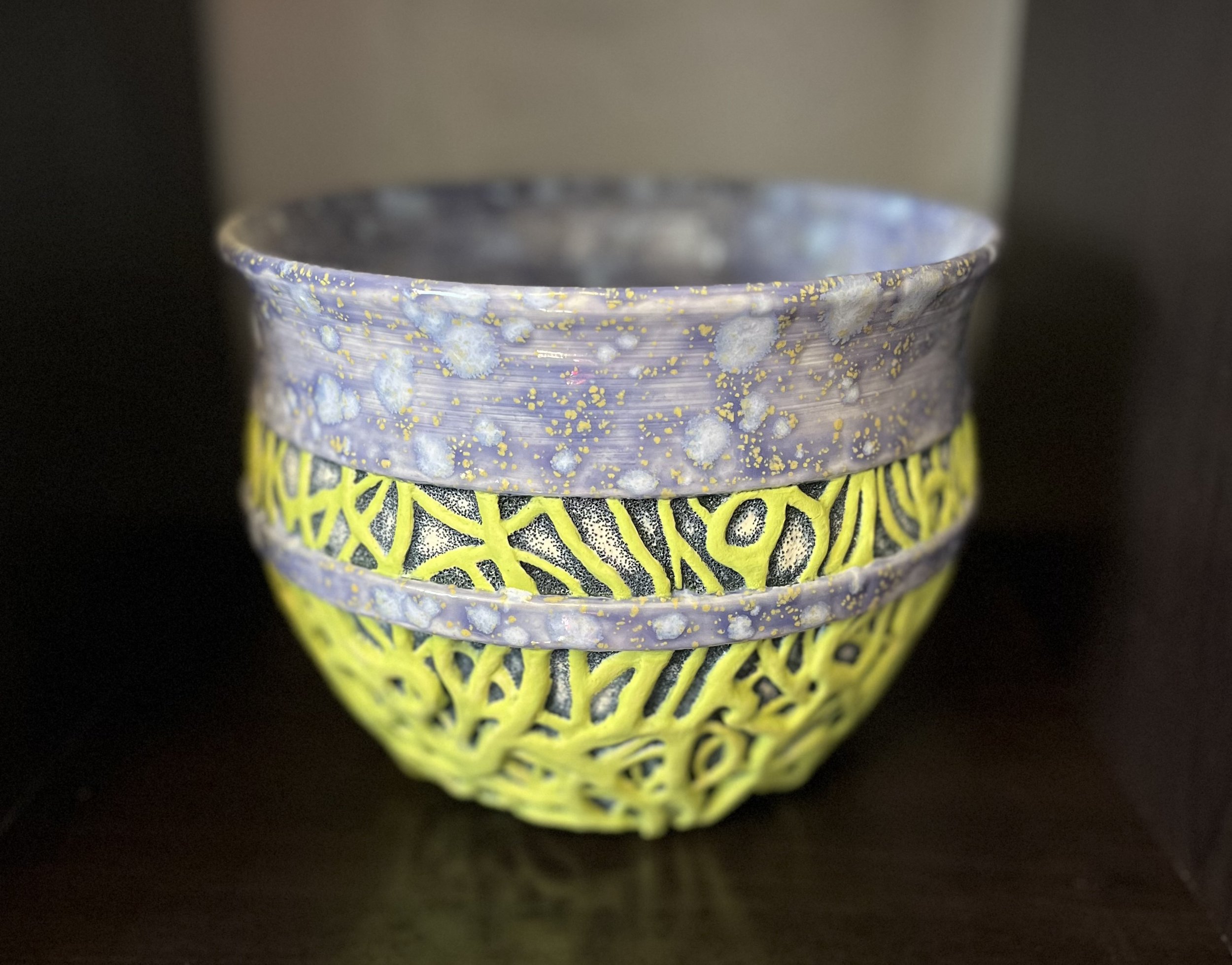 Large Carved Bowl
