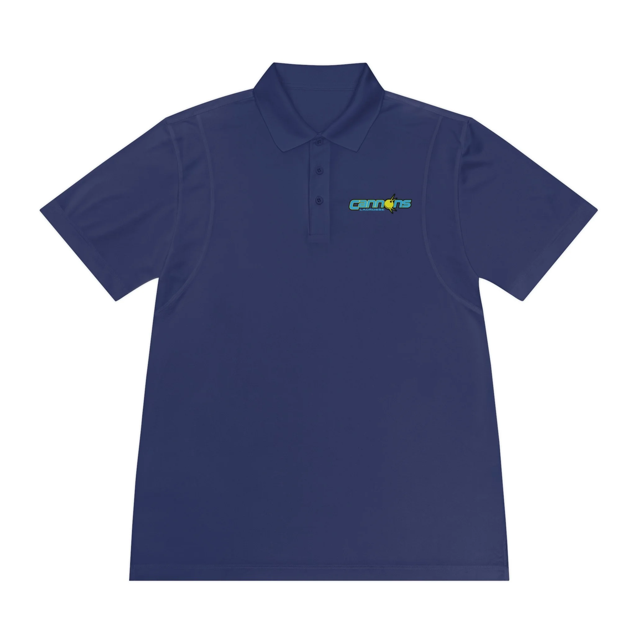 Sporty Men's Polo Shirt - Moisture Wicking- Cannon's Lacrosse