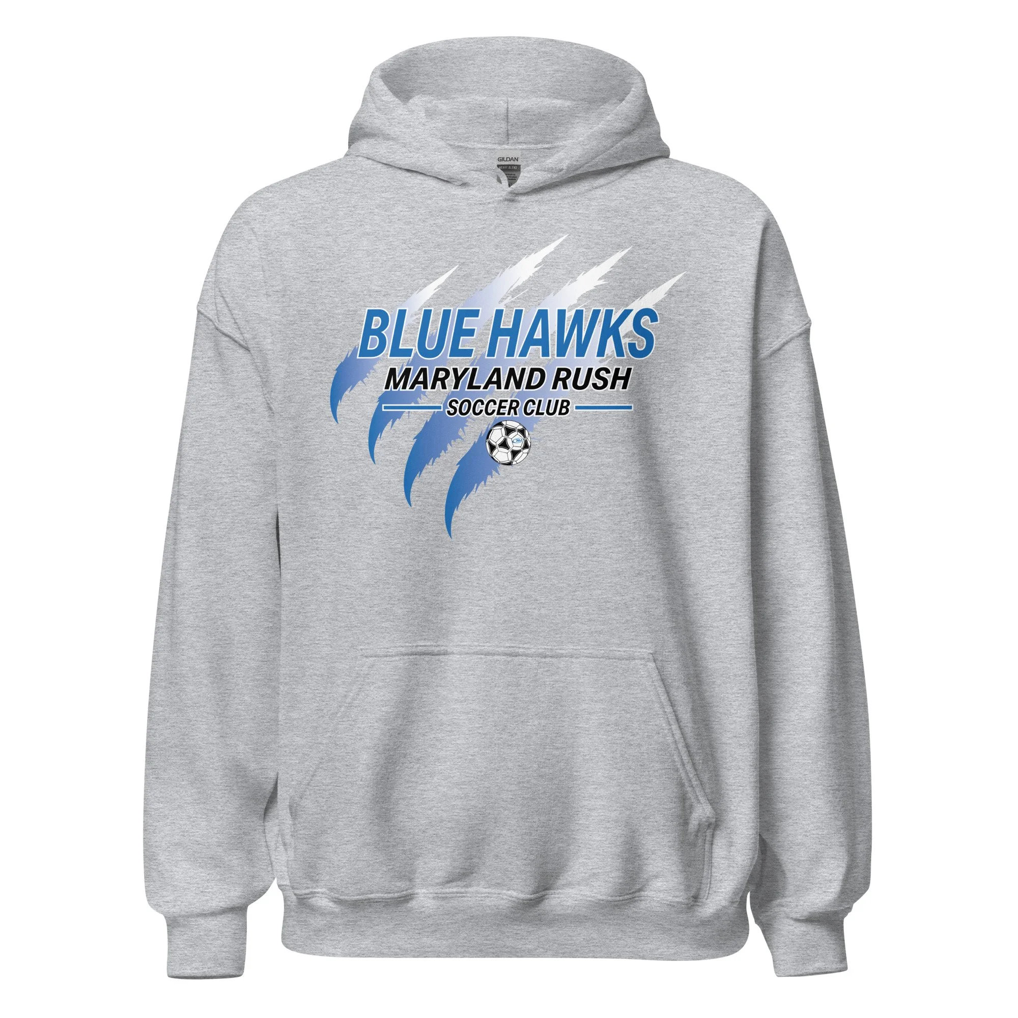 Maryland Rush Blue Hawks Gildan Unisex Hoodie_Claw
