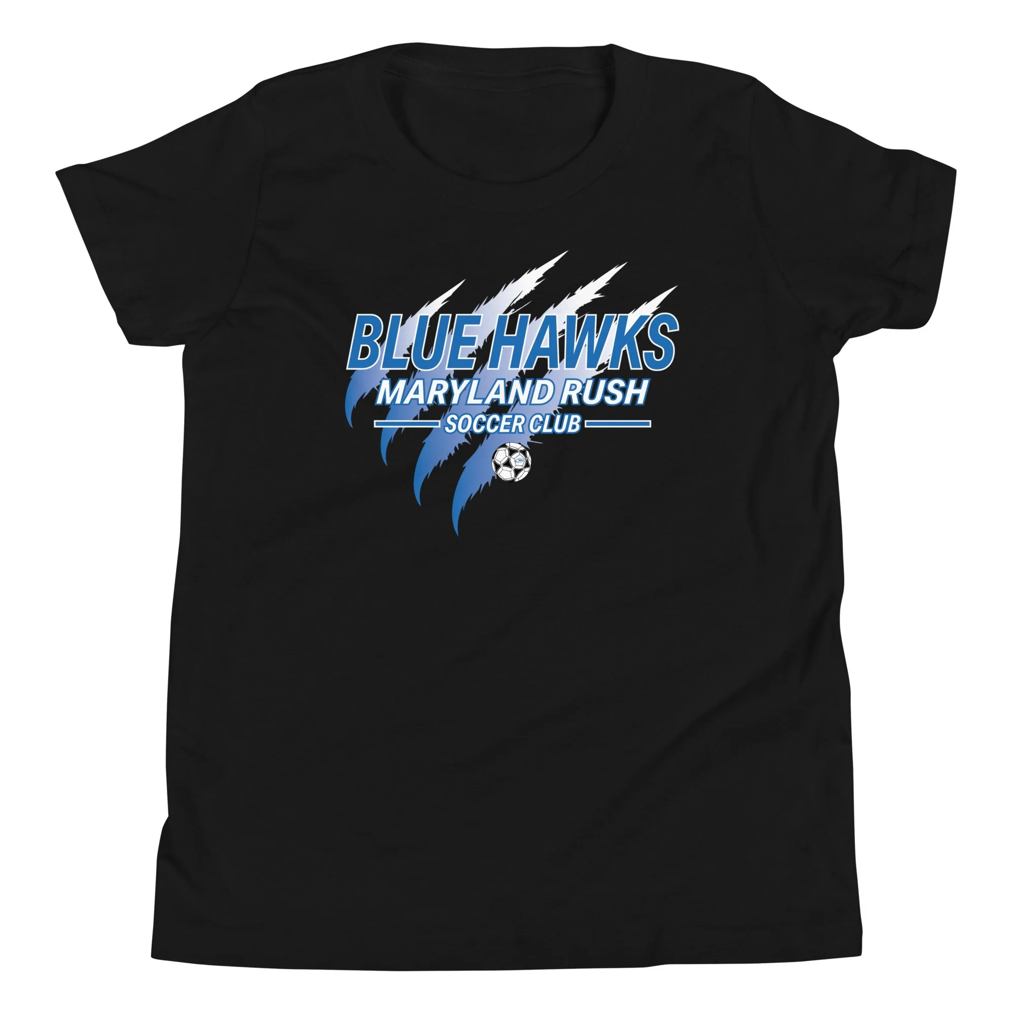 Maryland Rush Blue Hawks Bella Youth t-shirt-Claw-Black