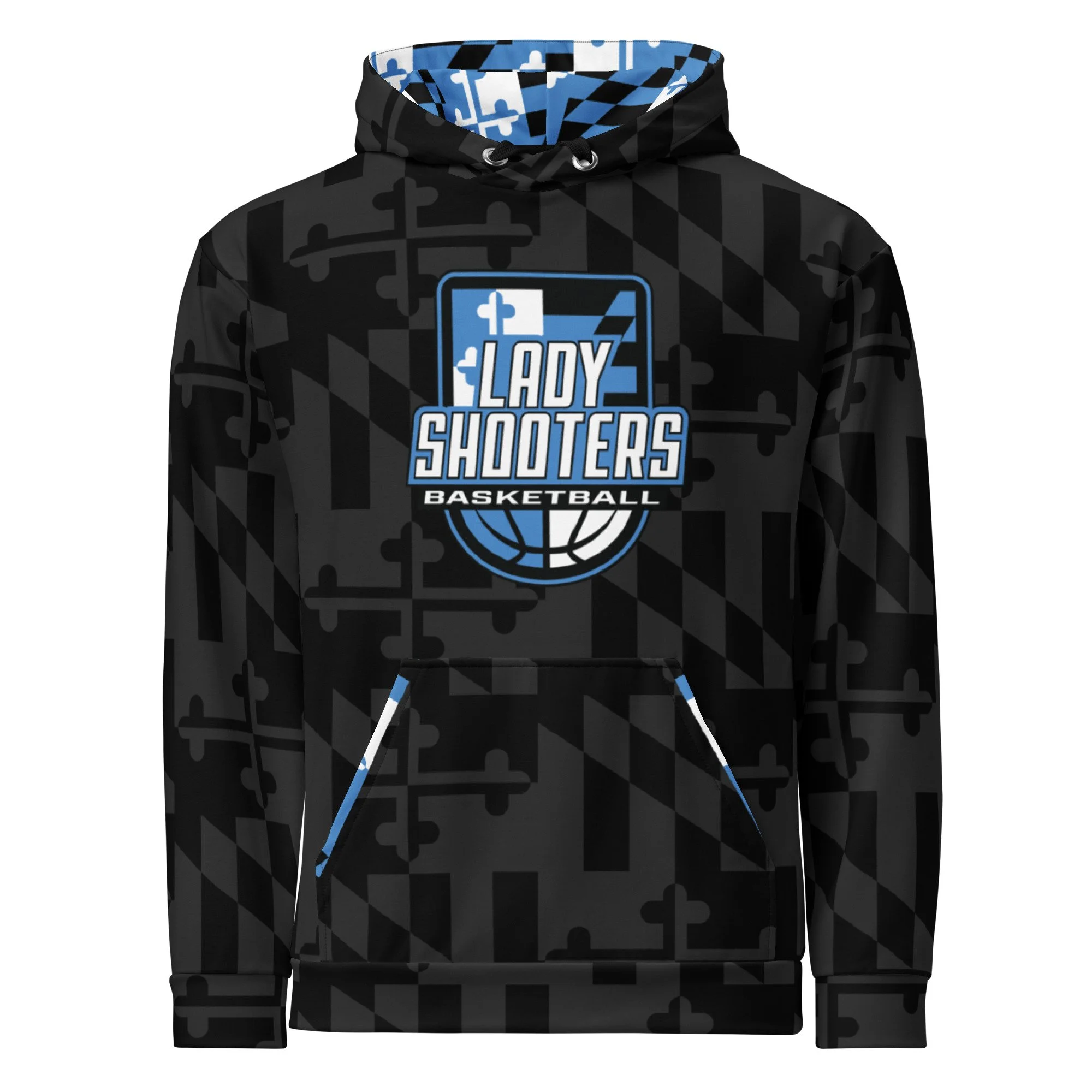 Unisex Lady Shooters All Over Hoodie - No Name