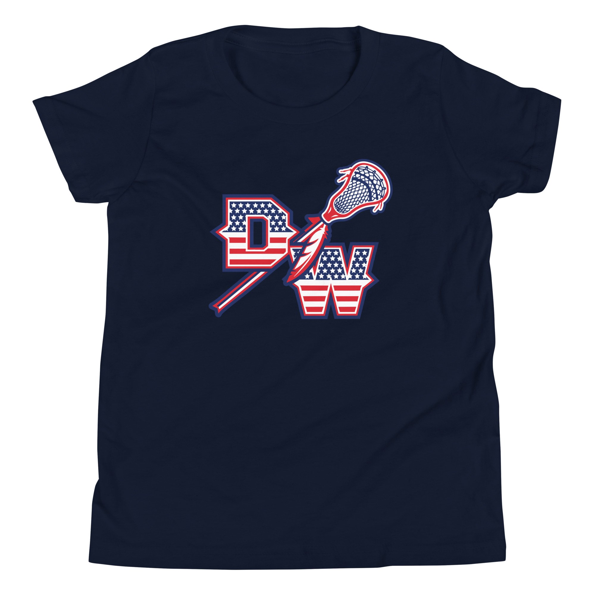 Youth DW Lacrosse Flag Short Sleeve T-Shirt