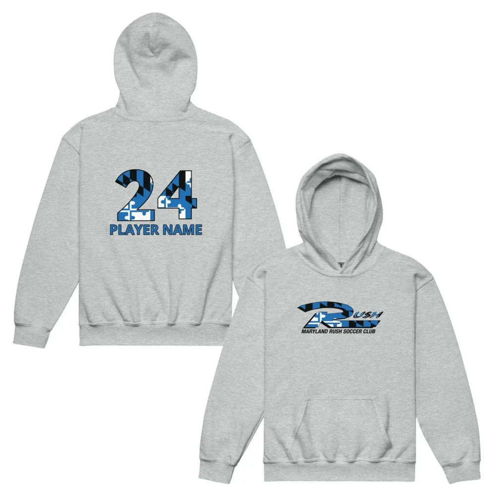 Maryland Rush Custom Gildan Youth Hoodie - Blue Flag