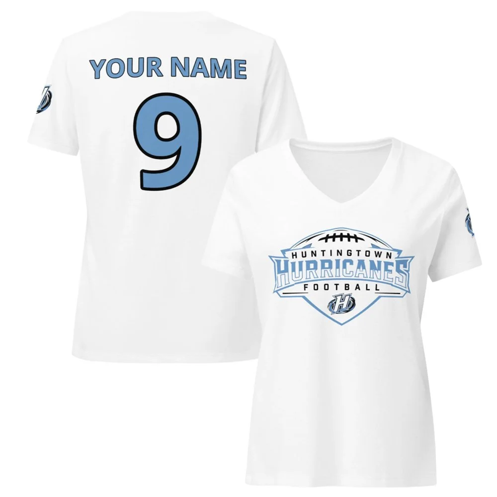 Canes Custom Womens V Neck - White.jpg