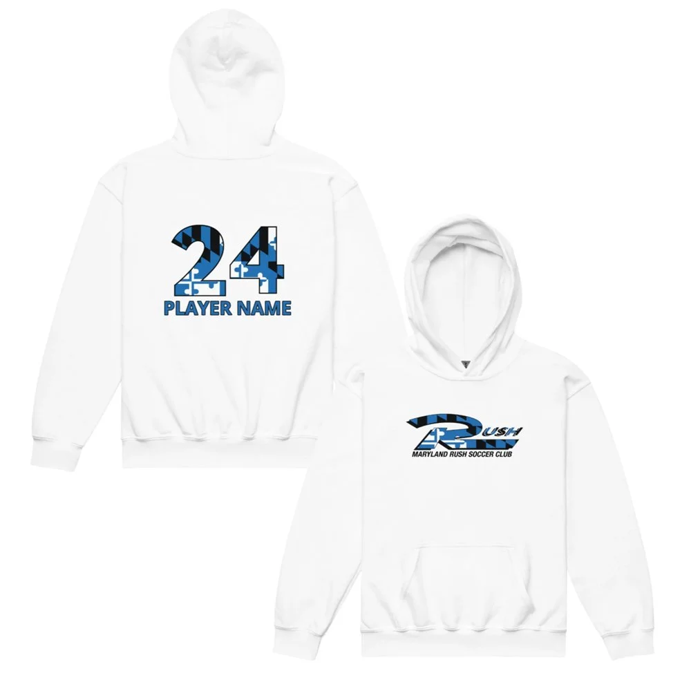 Maryland Rush Custom Gildan Youth Hoodie - Blue Flag (White).jpg