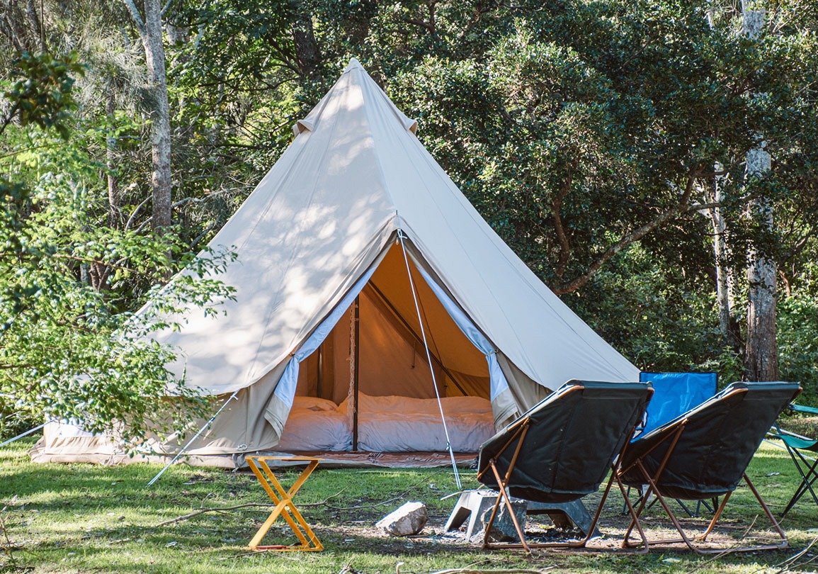 Glamping tent