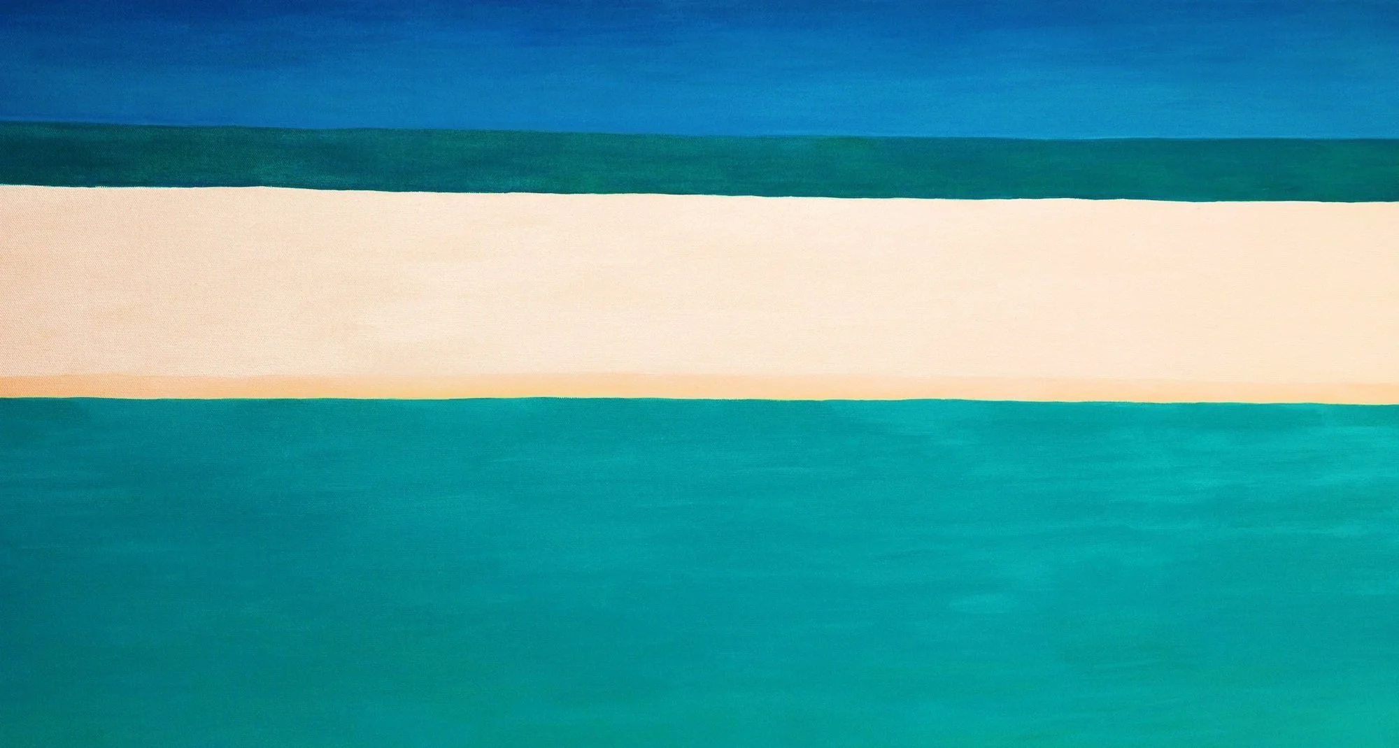 SANDBAR, Acrylic on Canvas, 50x100cm
