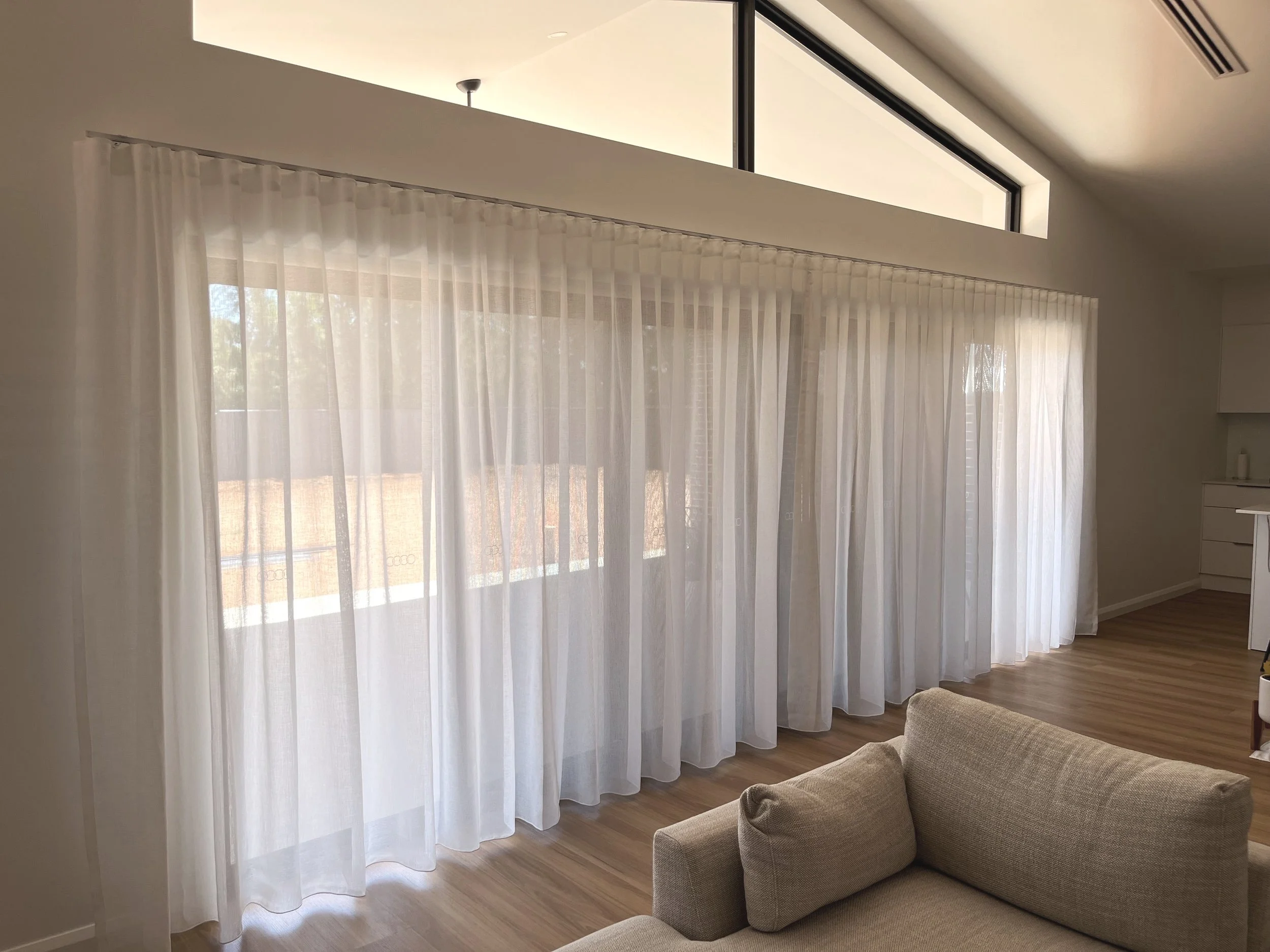 Modern sheer curtains install near me Griffith