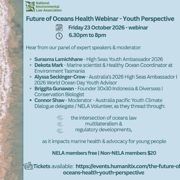 Future of Oceans Health Webinar - Youth Perspective 