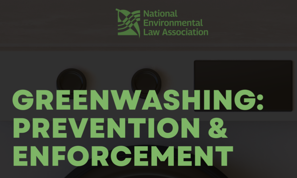 Greenwashing: prevention & enforcement