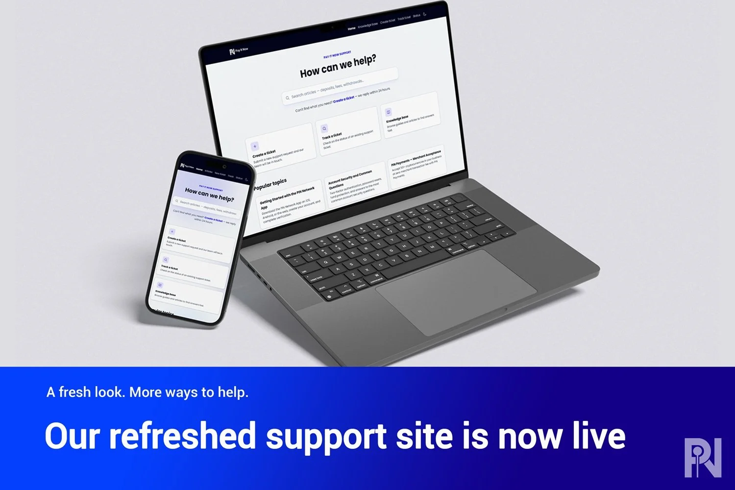 Introducing our refreshed Pay It Now support site