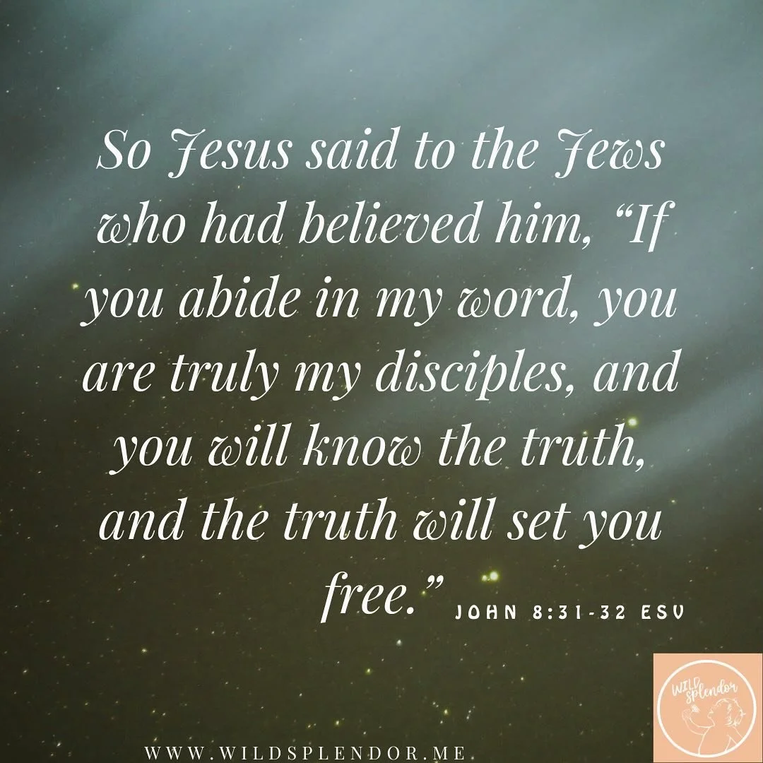 &ldquo;&hellip;and the truth shall set you free.&rdquo; John 8:32
