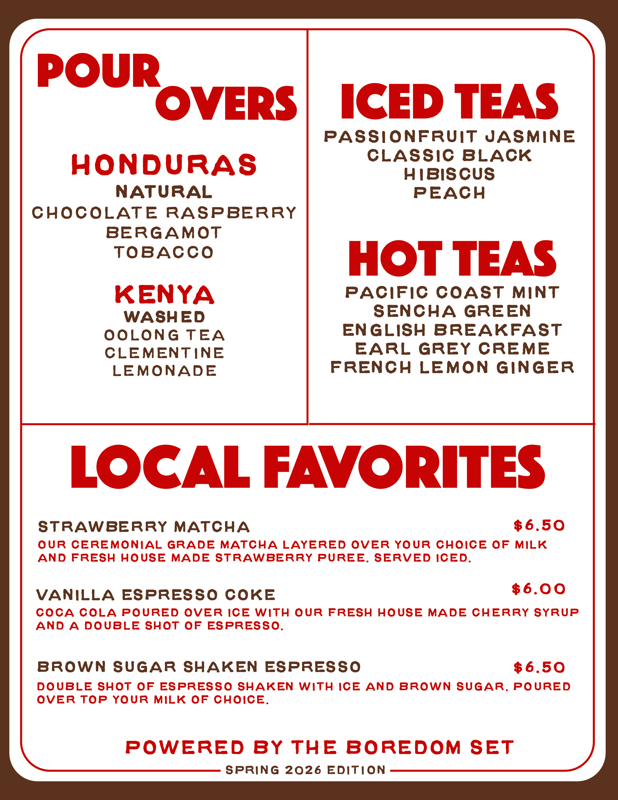 tobacco house menu Duke's Tobacco & Coffee House added photos to the album: Coffee Bar Menu Cafe Menu Heat Check