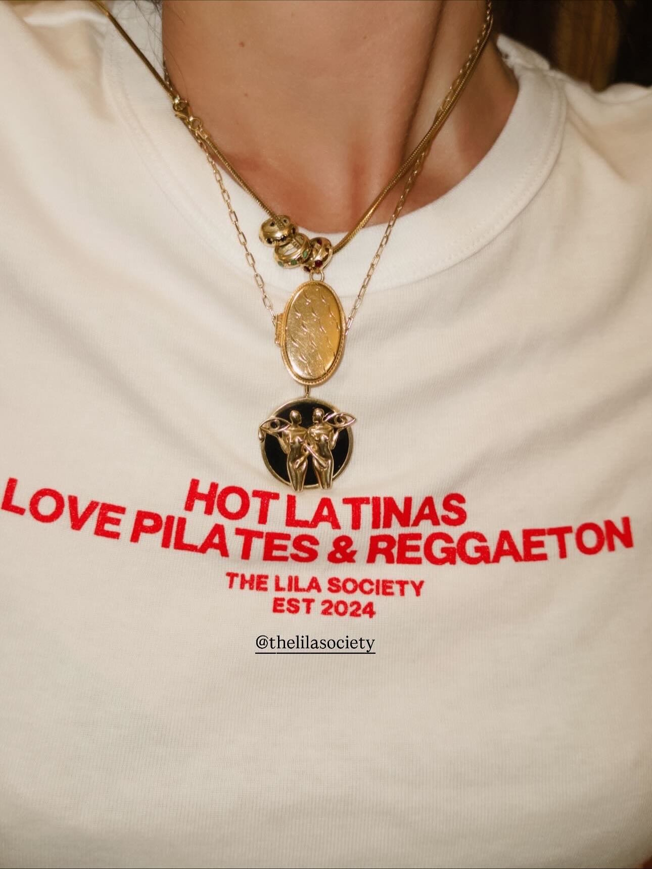 We heard Hot Latinas Love Pilates &amp; Reggaeton 😏😏

💸 Shirts now available on our website 🔗 

www.thelilasociety.com or link in bio 🫶✨