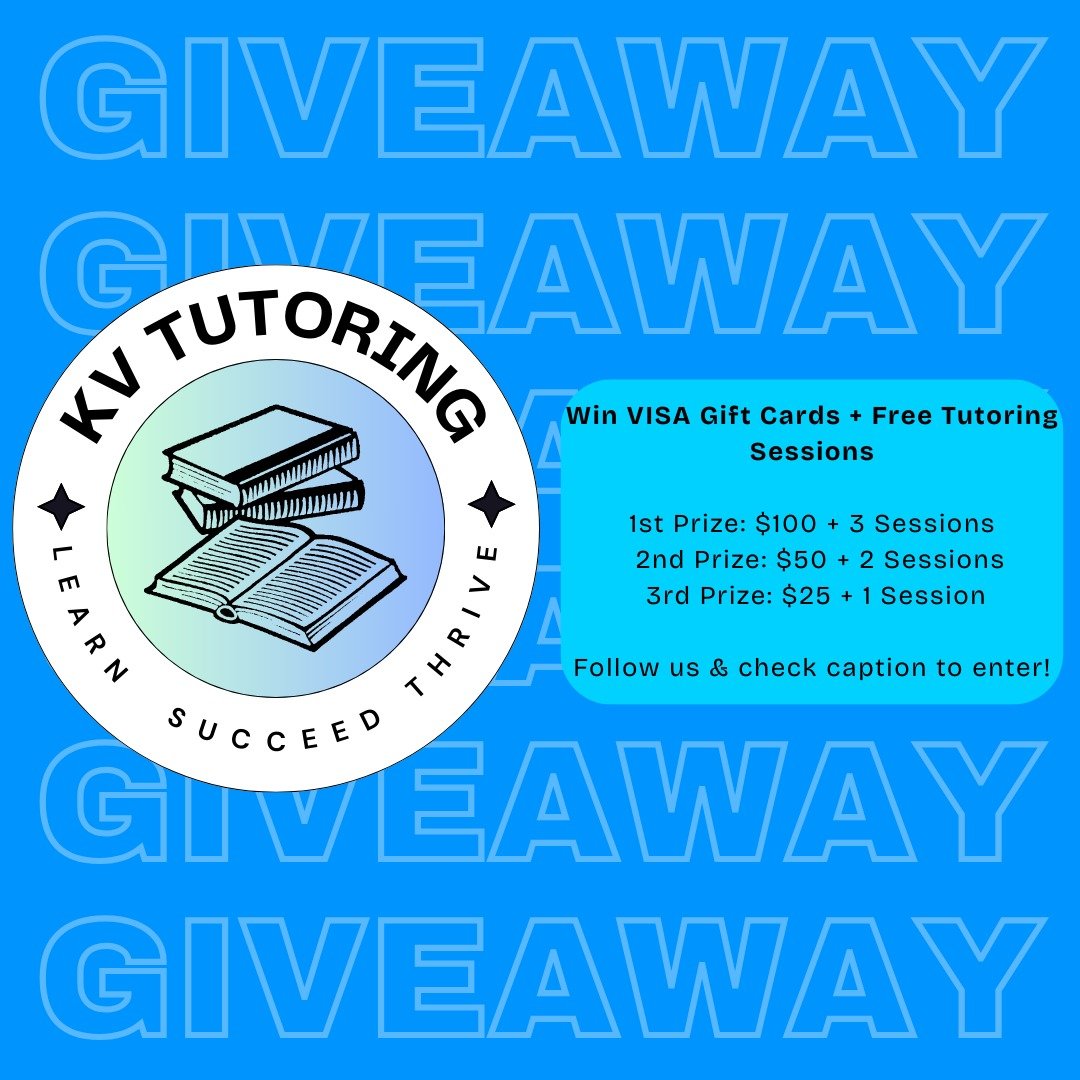 We&rsquo;re celebrating student success with a KV Tutoring Giveaway this Sunday @letsgogreekfestival 

🎁 PRIZES
1st Prize &ndash; $100 Visa Gift Card + 3 FREE Online Tutoring Sessions

2nd Prize &ndash; $50 Visa Gift Card + 2 FREE Online Tutoring Se