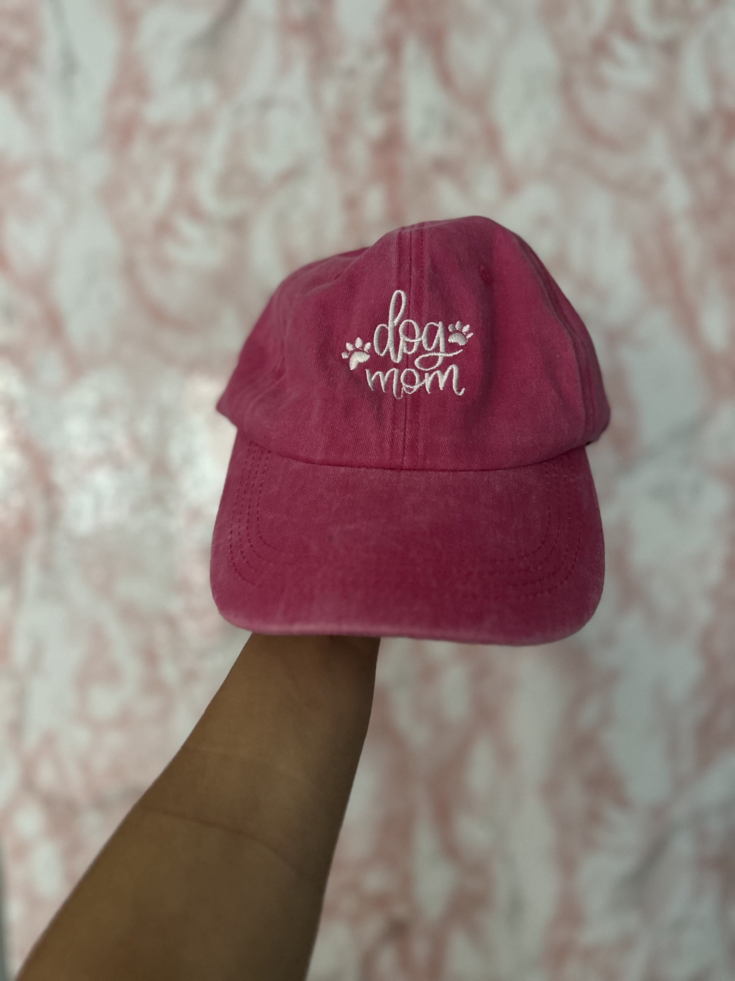 Dog mom embroidery baseball hat