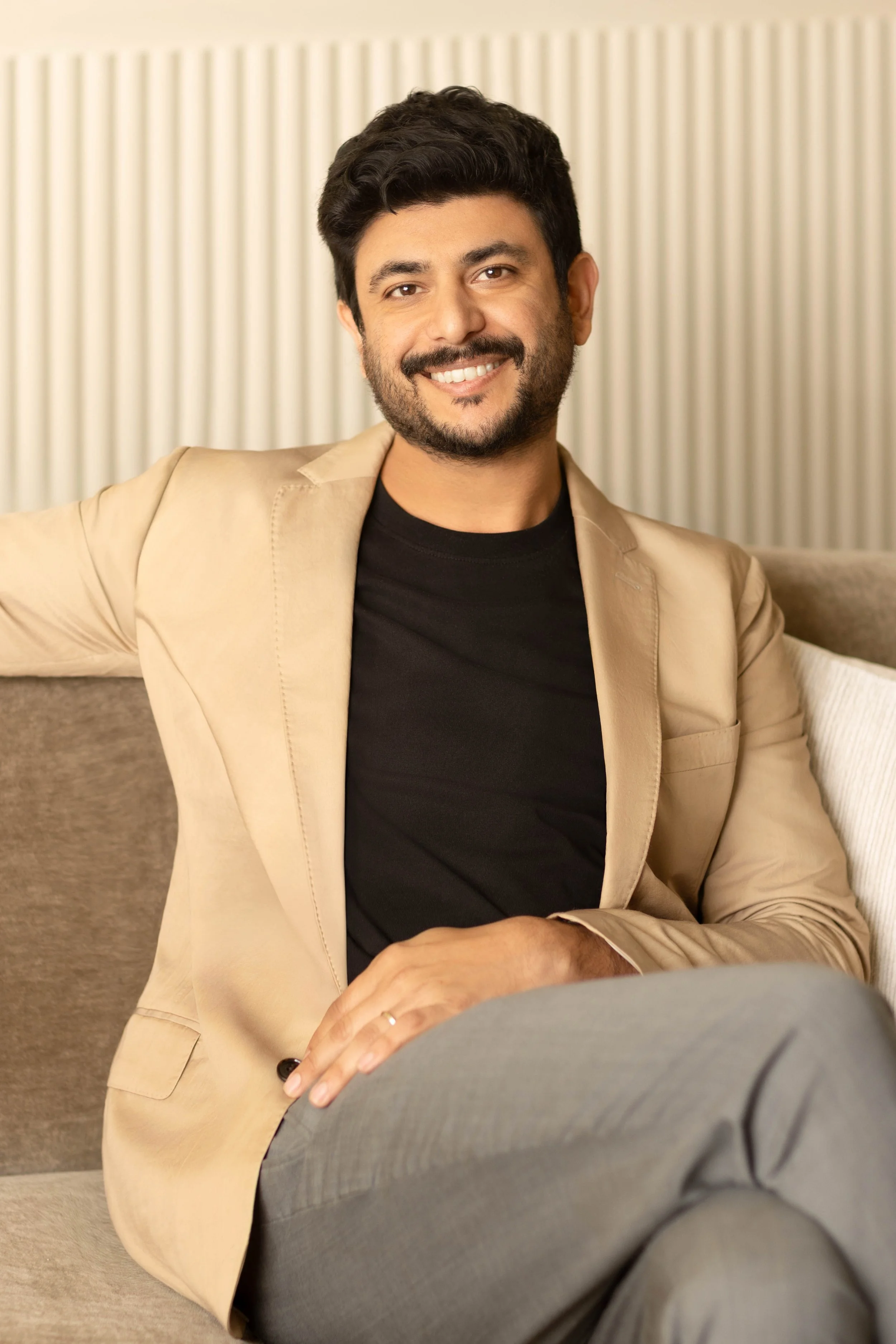 Business headshot of a professional in the clean energy industry photographed in San Diego