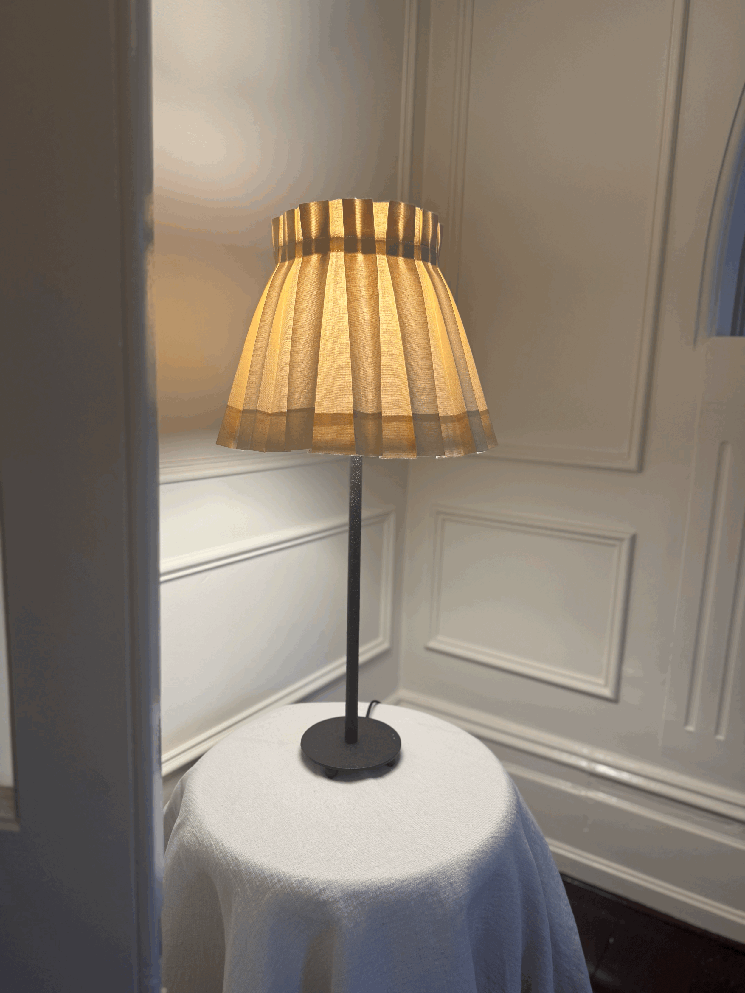 Calico Box Pleat Lampshade
