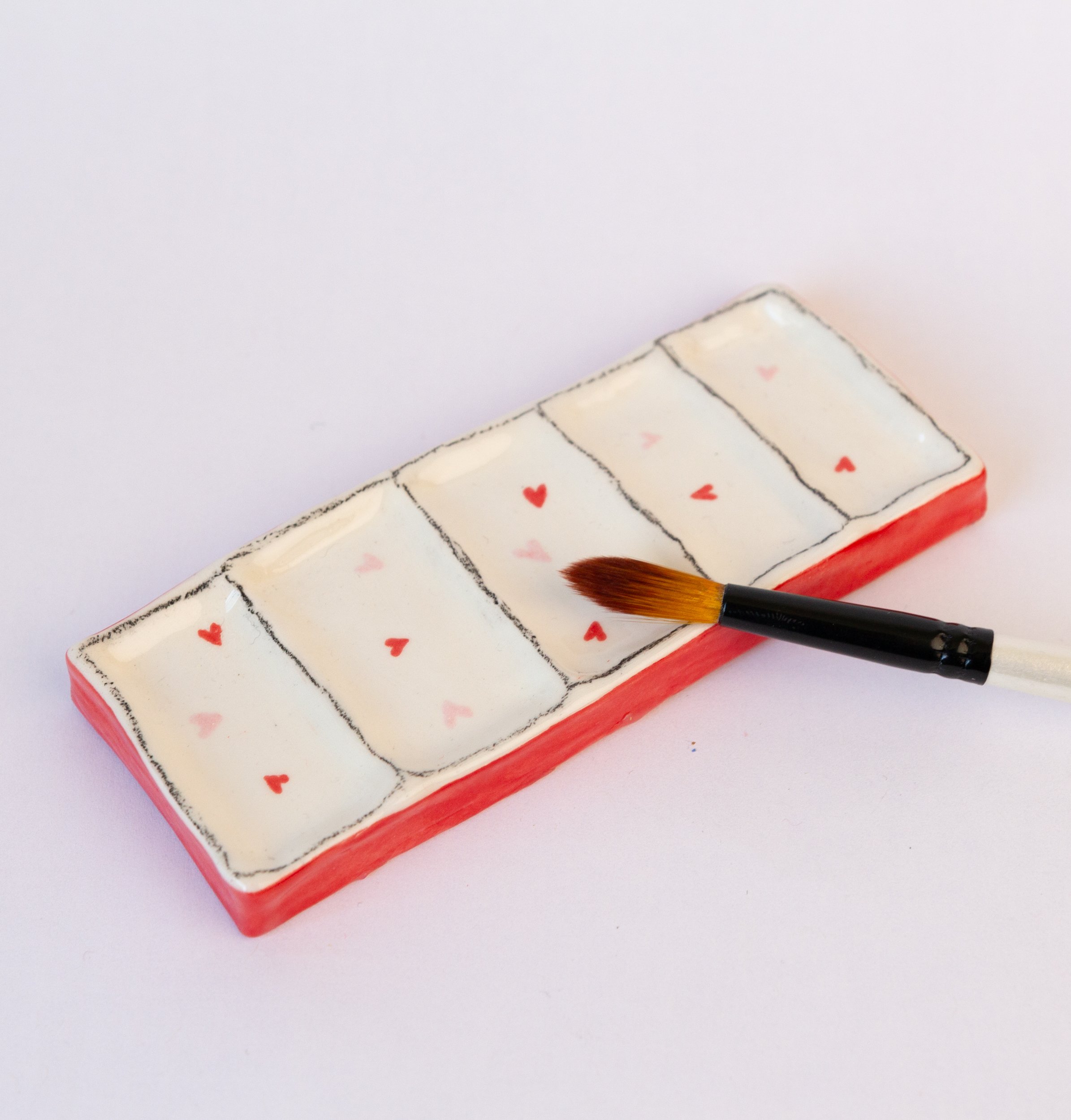 Hearts Paint Palette