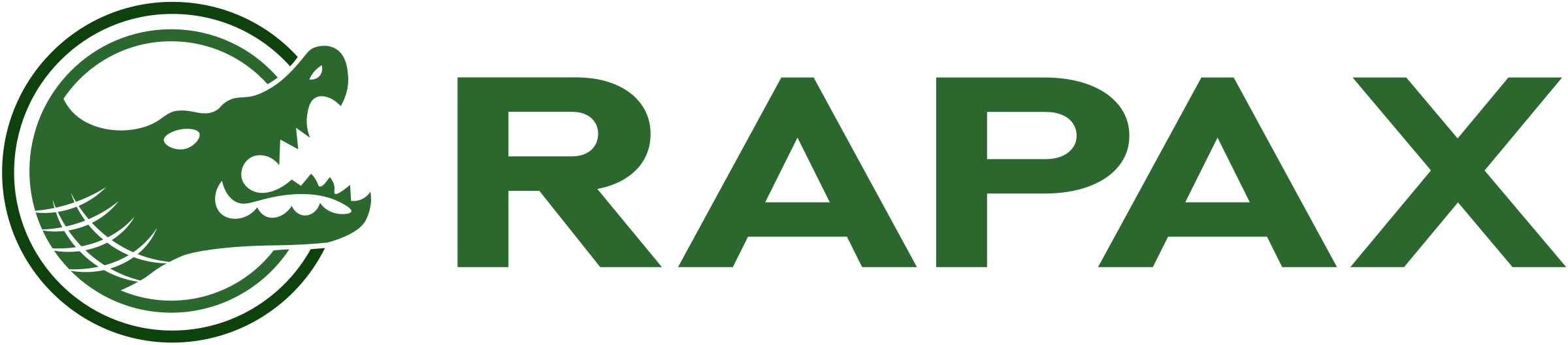 Rapax logo in its original green.