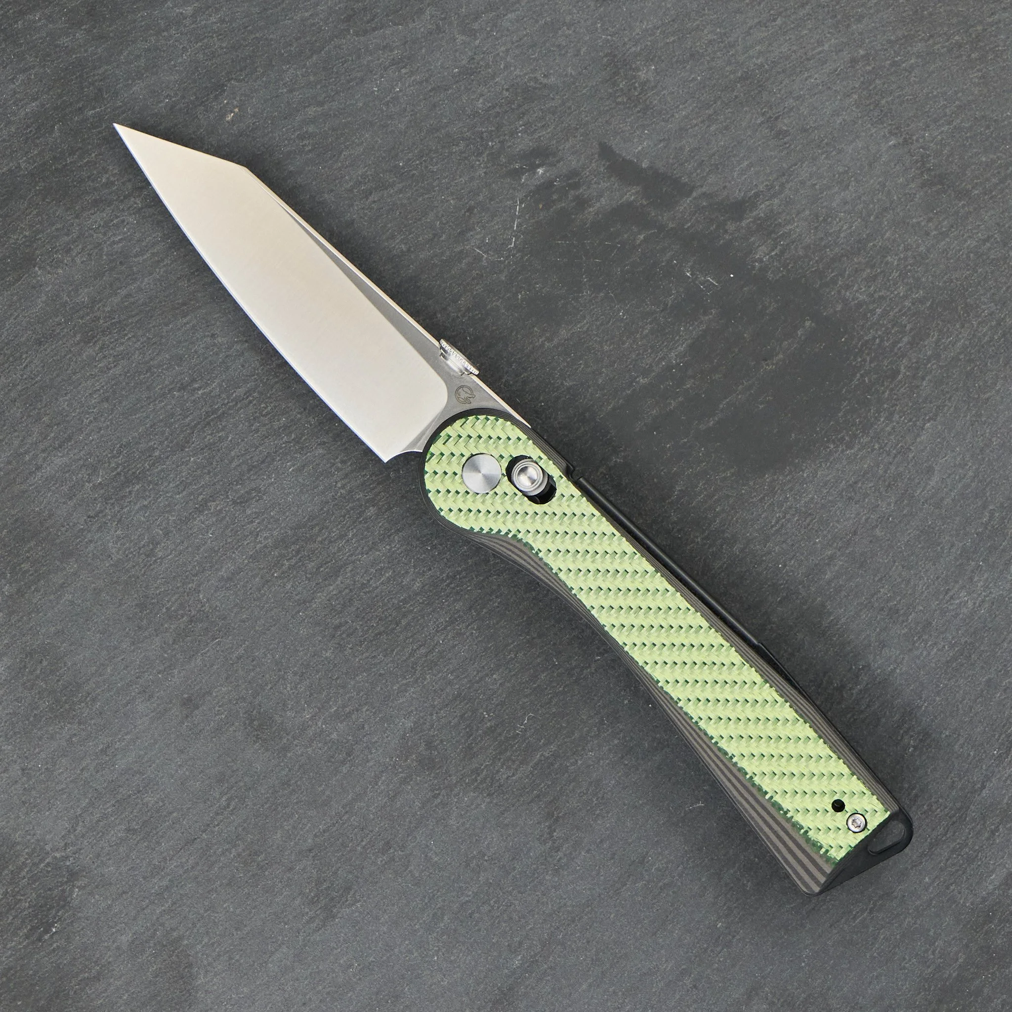 Rapax Slick with a reverse tanto blade profile, shown open.