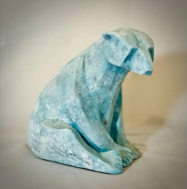 The Sitting Polar bear -resine - 1.jpeg