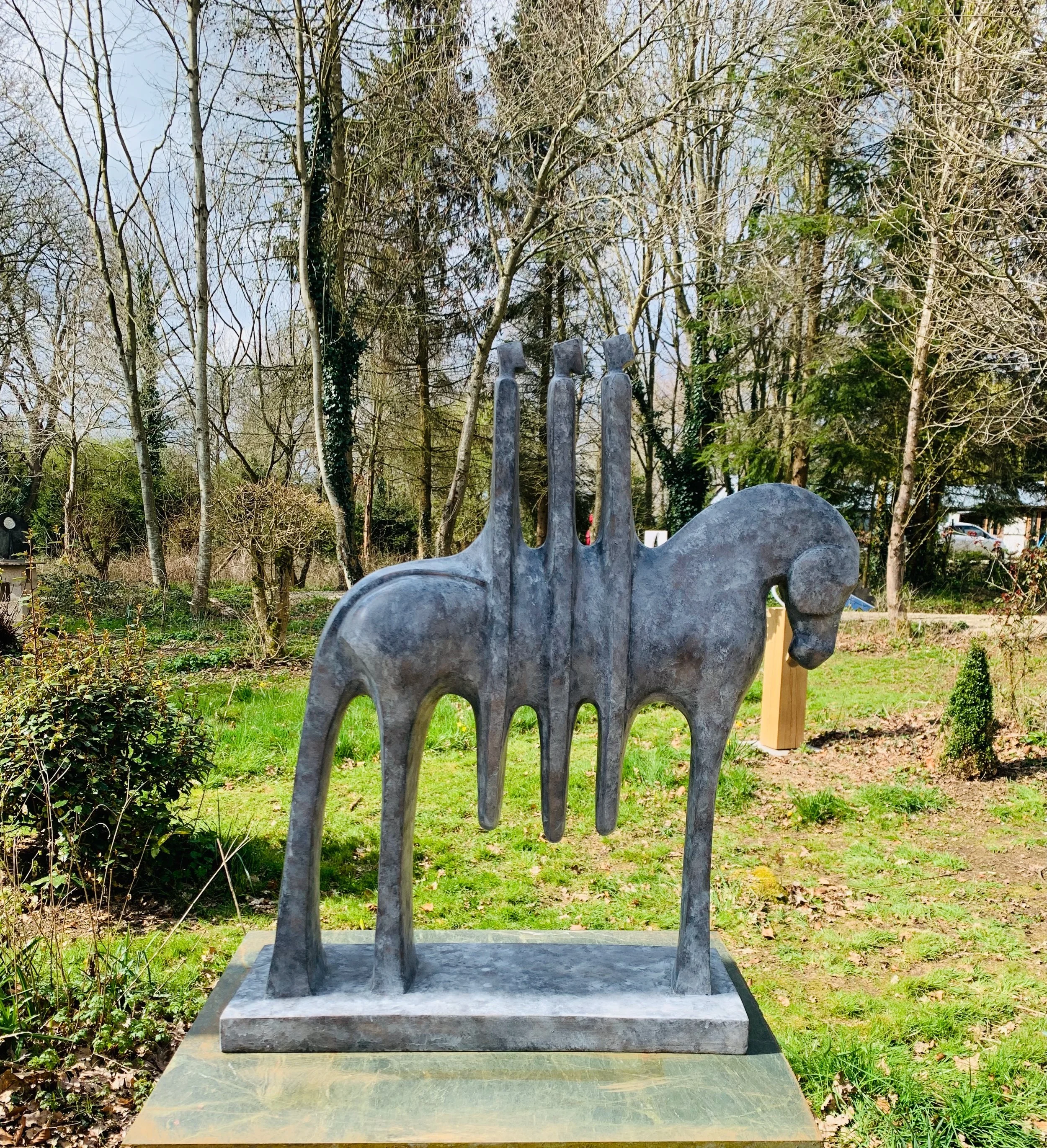 The Three Riders - Bronze resine  - 1.jpeg