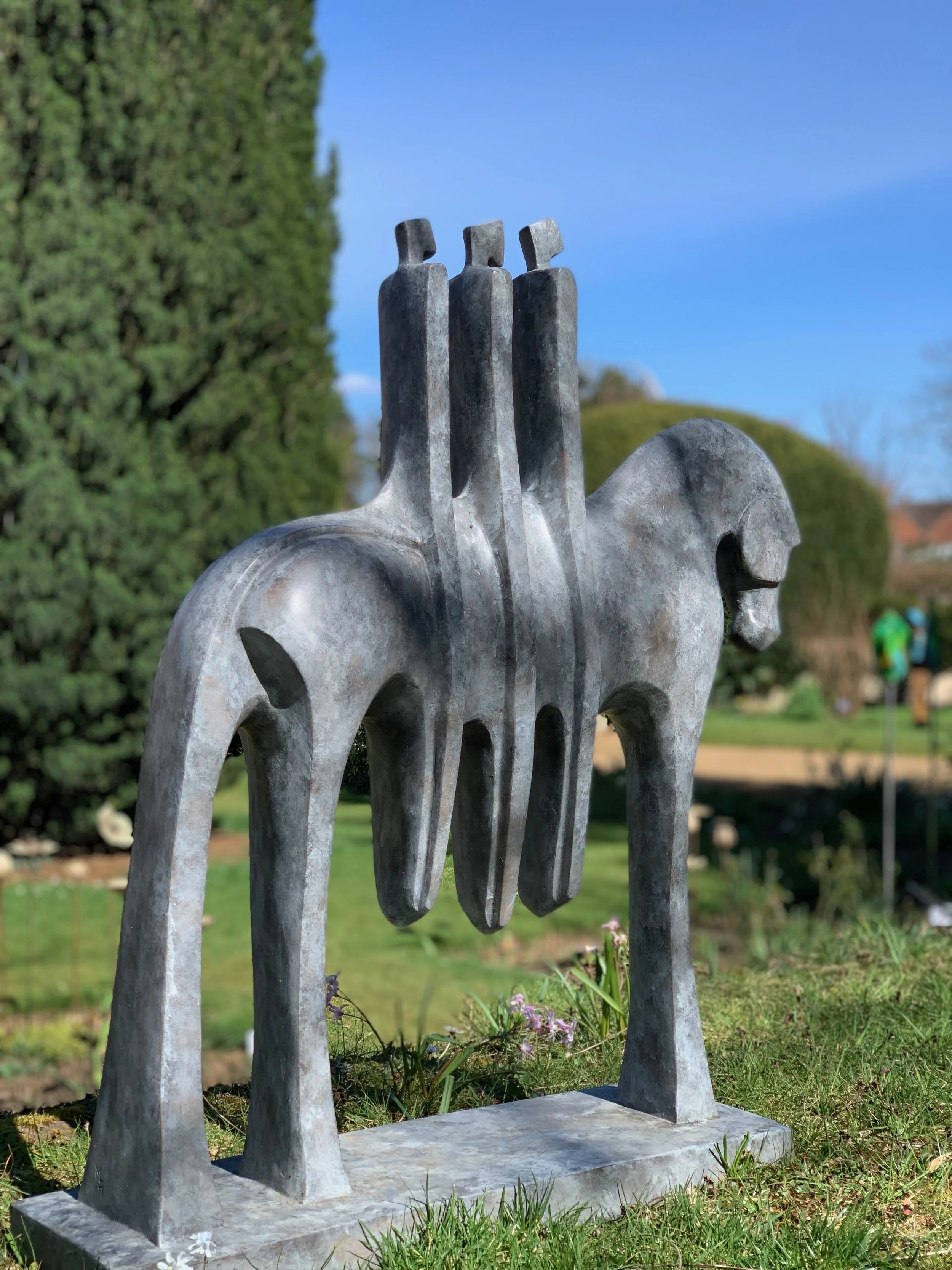 The Three Riders - Bronze resine - Grey -1 - 1.jpeg