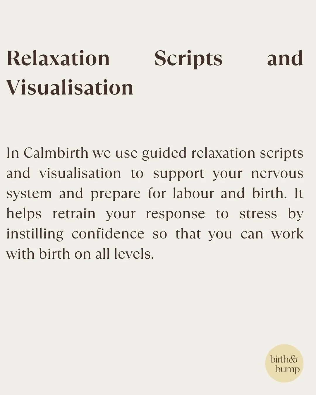 Preparing for birth isn&rsquo;t just physical&hellip; it&rsquo;s mental too 🌀

Guided relaxation scripts + visualisation are such a powerful way to help your body feel safe, calm and ready for birth 🤍

Comment GUIDED and I&rsquo;ll send you one of 