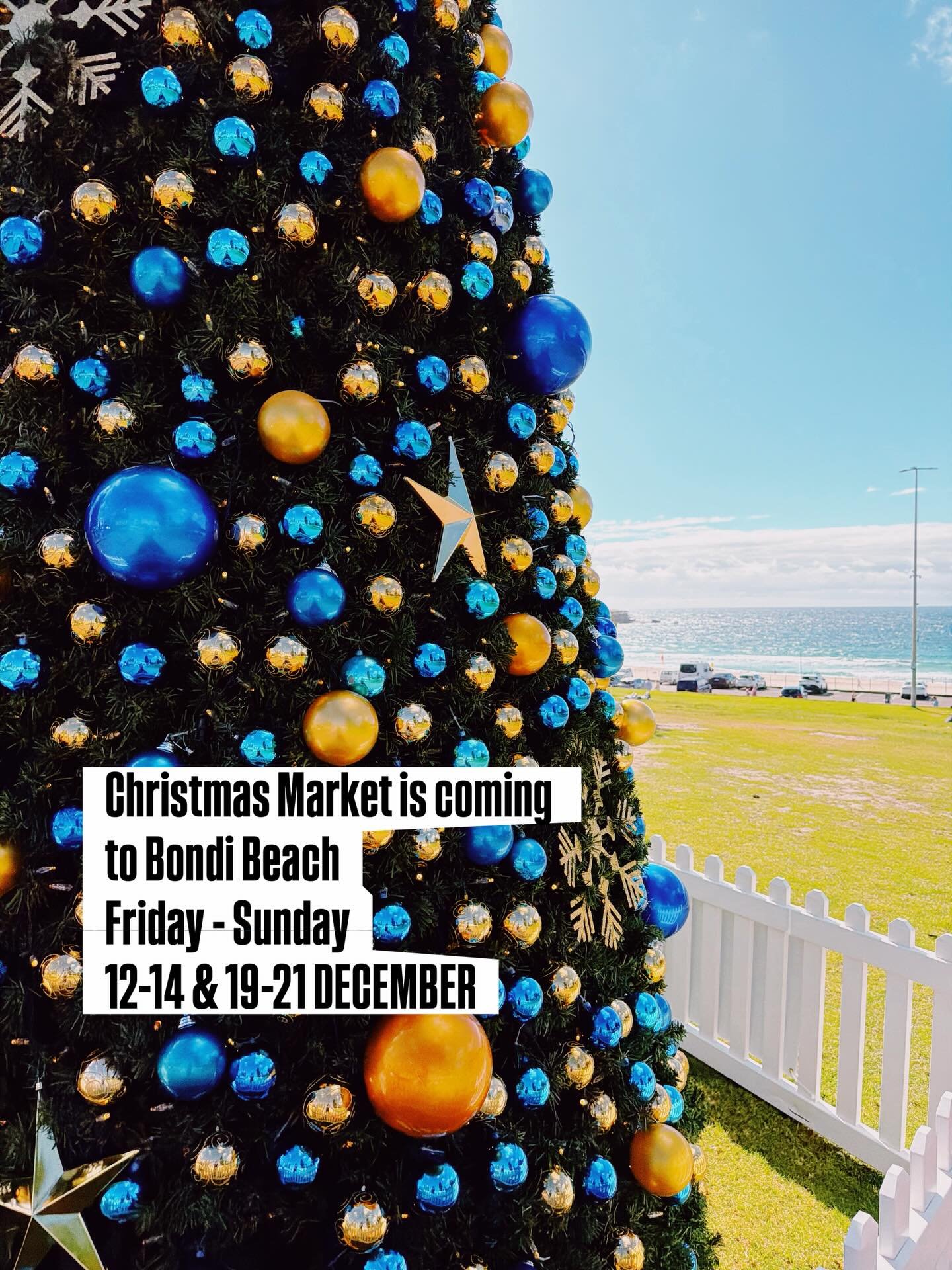 Coming to Bondi Park, Bondi Beach this December! 🎄

A festive mix of artisan gifts, handmade creations, food and beverages &amp; seasonal treats all set against the iconic Bondi Beach 🌊

-6 market dates-

Fri 12, Sat 13, Sun 14 Dec 
Fri 19, Sat 20,