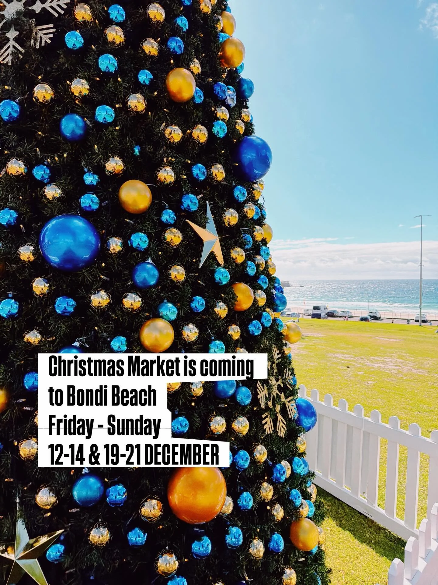 Coming to Bondi Park, Bondi Beach this December! 🎄

A festive mix of artisan gifts, handmade creations, food and beverages &amp; seasonal treats all set against the iconic Bondi Beach 🌊

-6 market dates-

Fri 12, Sat 13, Sun 14 Dec 
Fri 19, Sat 20,