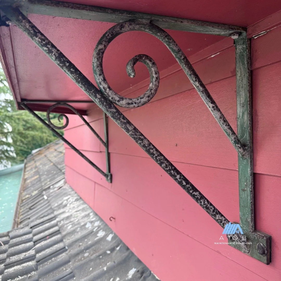 Minor Rust Repair 

These brackets had seen better days with minor rust buildup &mdash; we cleaned them up, treated the rust, and gave them a new coat of paint.

Sometimes it&rsquo;s the little jobs that make a big difference.

Contact A to B Mainten