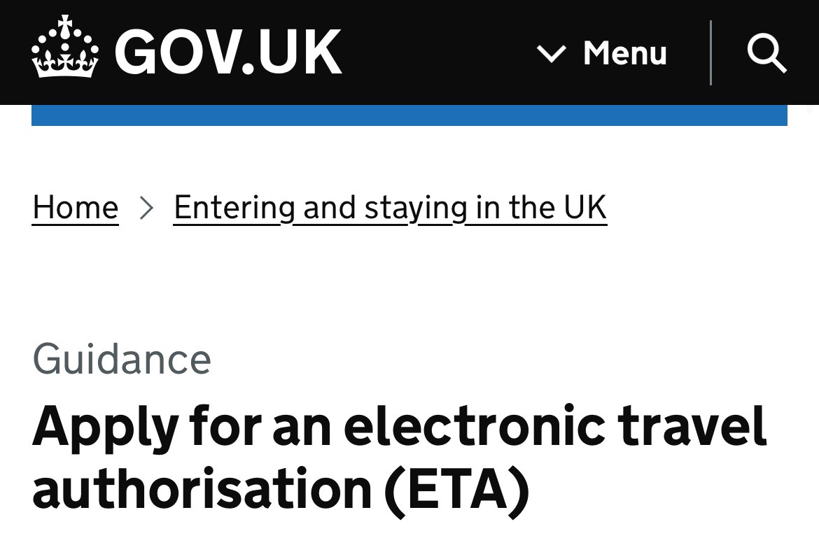 Electronic Travel Autorization