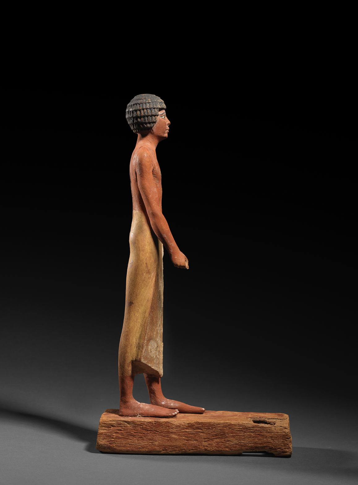 The Gillet Nobleman, from Assyut
Middle Kingdom, 12th Dynasty, circa 1919-1878 BC
Height: 32.3 cm (including base),  Charles Gillet (1879-1972), Lausanne; thence by descent 
