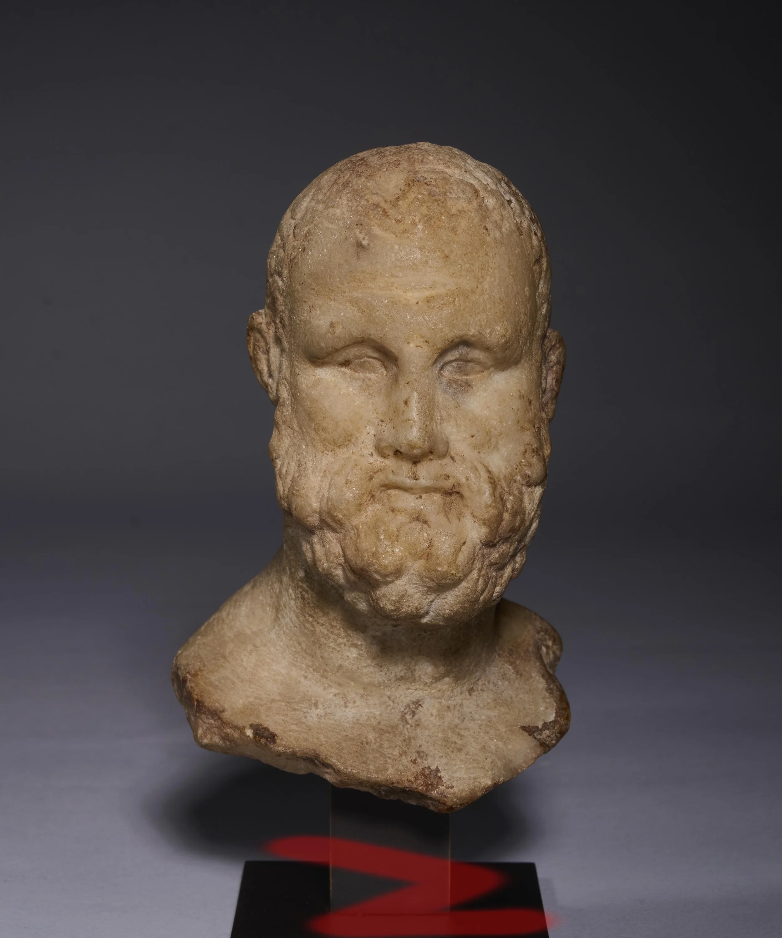 Hellenistic portrait bust of a philosopher
Circa 1st century BC
Height: 13 cm, Sotheby's New York, June 1983