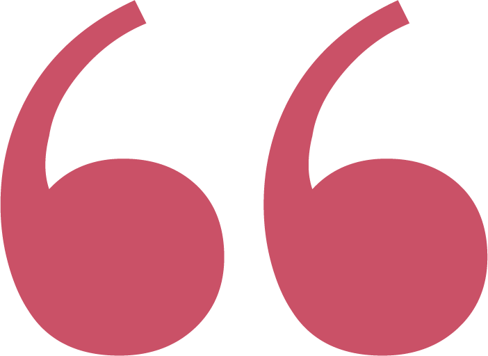 Testimonial quote marks