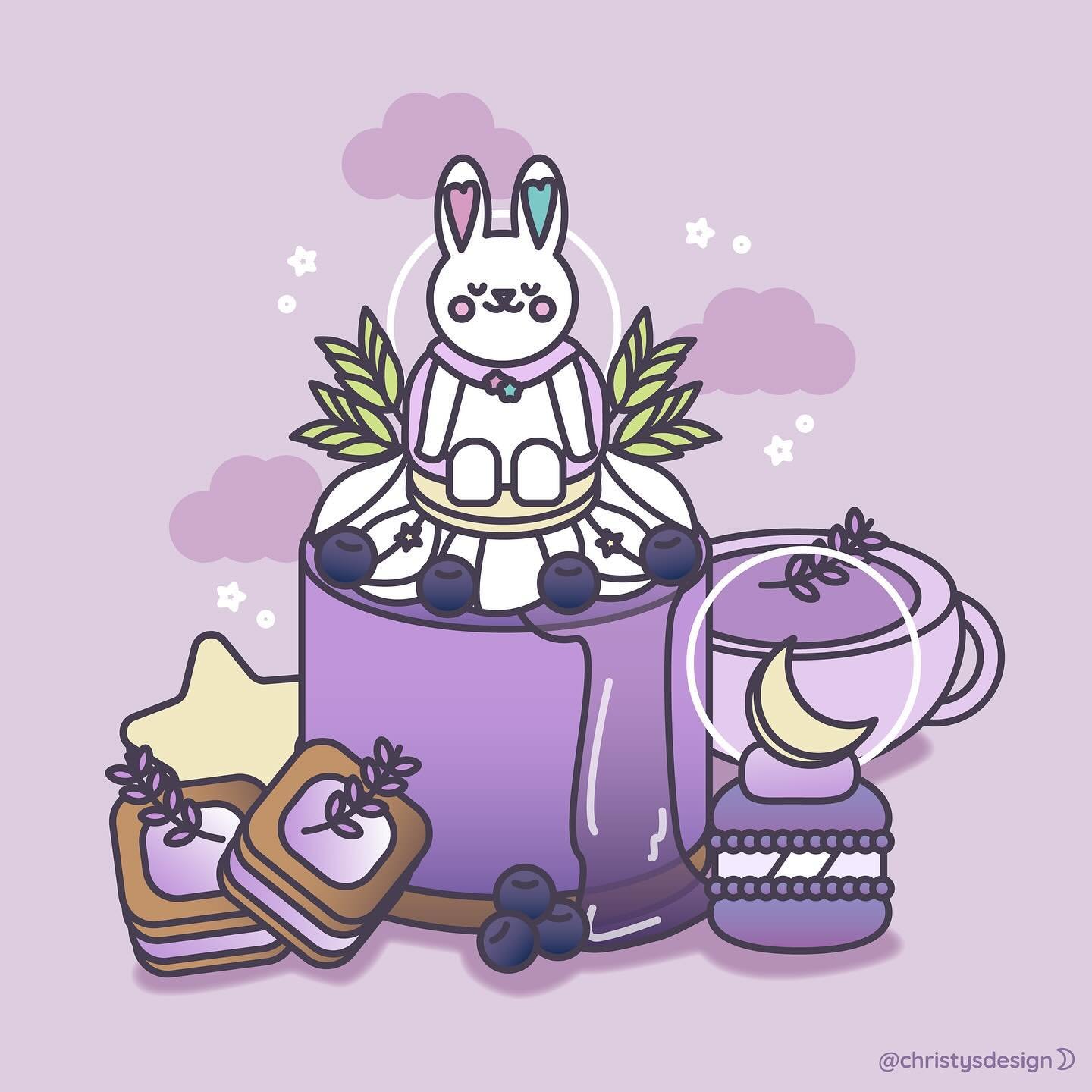 Sweet Dreams ☁️💜🌙✨
-
this is my entry for #FebFest24 , week 3 - sweet dreams &amp; desserts 🍰

Thank you to all of the hosts! 
@bwanstudio
@dreamyatelier.png
@wasabi_darling
@artbyridley